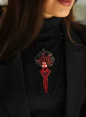 Motanka Transformer Brooch "Princess" (mini) — Photo 9