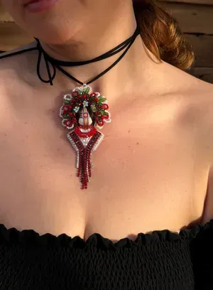 Motanka Transformer Brooch "Bereginya" (mini) — Photo 9