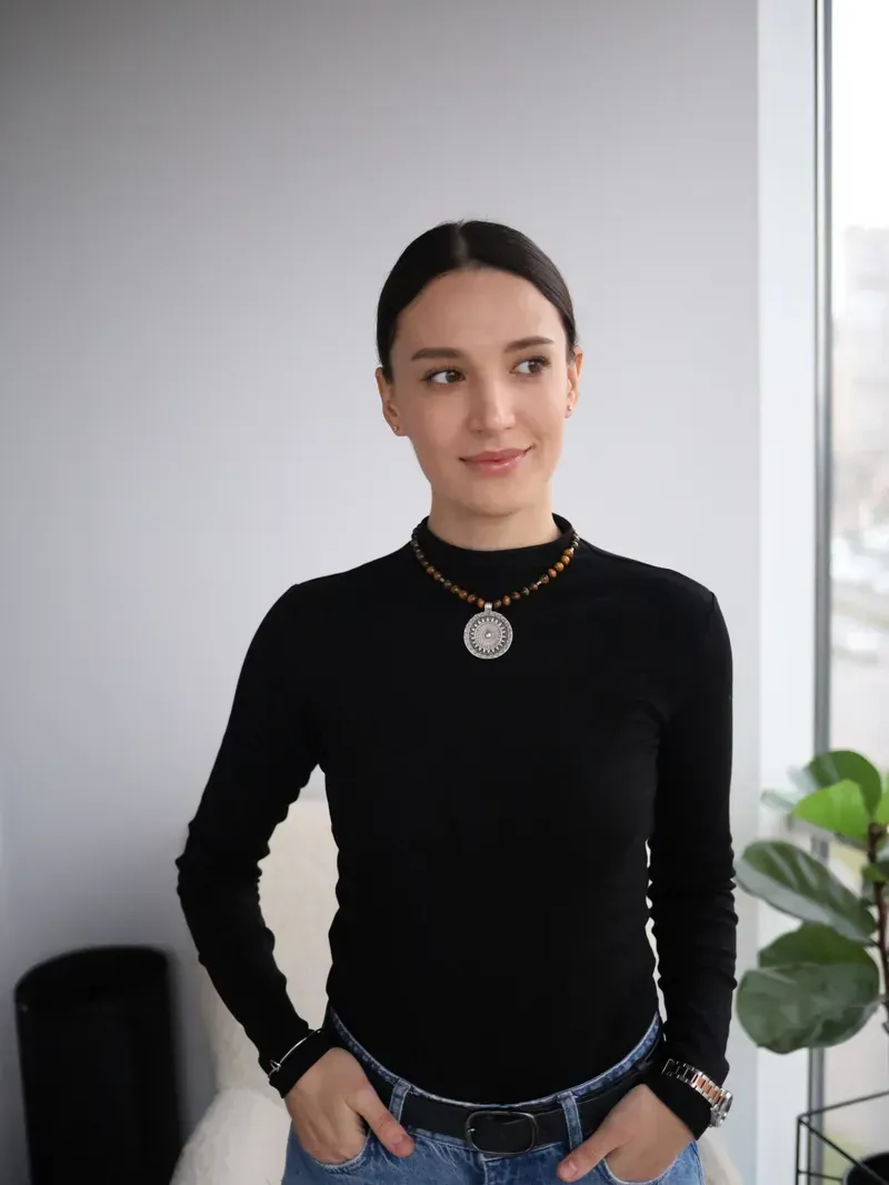 Намисто тигрове око з підвіскою "Зоресонце" — Намиста та чокери