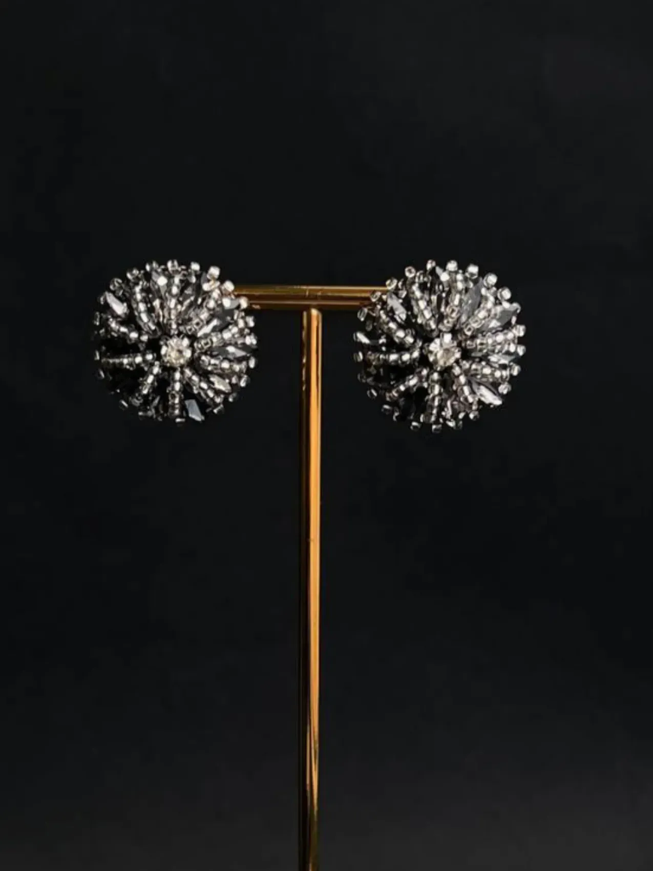 Сережки "Charlotte", графіт — photo 2