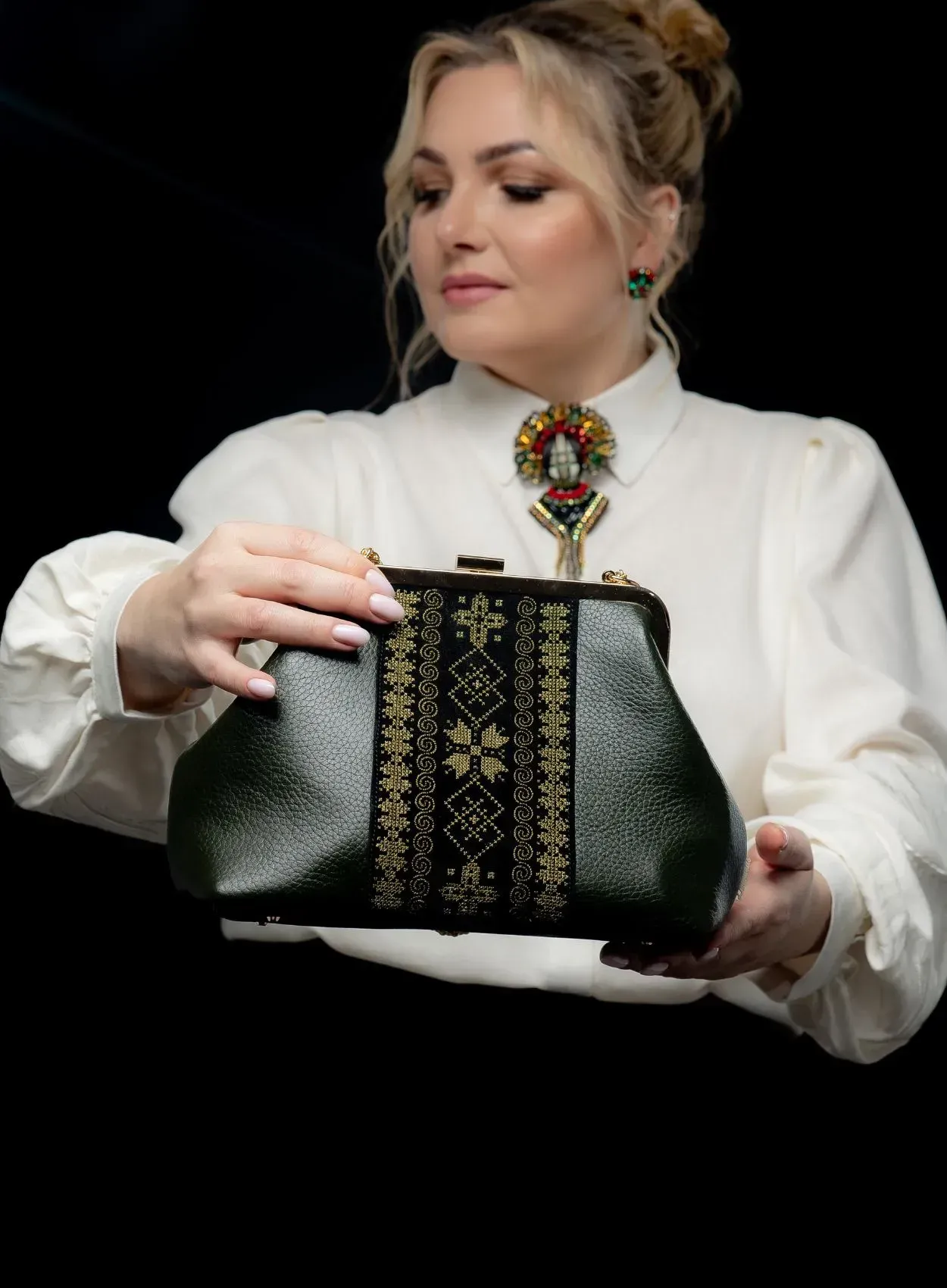 Сумочка "Оберіг", темно-зелена — photo 2
