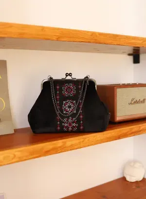 Sac "Foi. Espoir. Amour" en velours — Photo 8