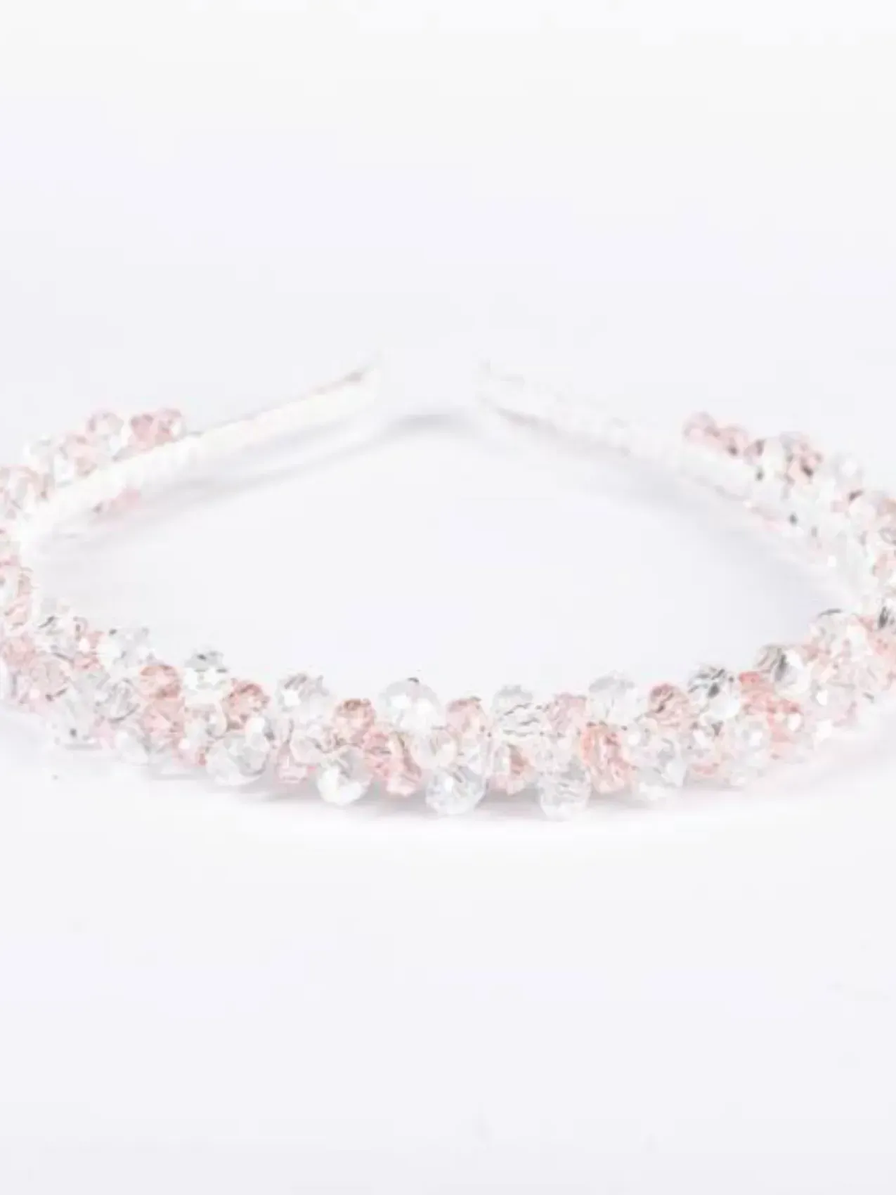 Serre-tête "Elena", transparent-rose