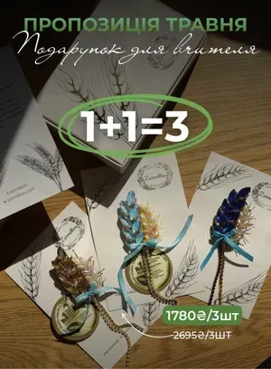 Брошки "Колосся" 1+1=3