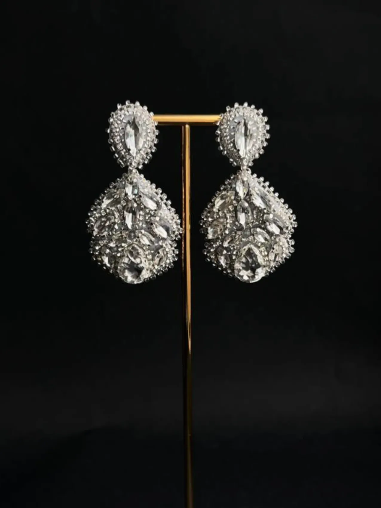 Boucles d'oreilles «Ordre», argentées
