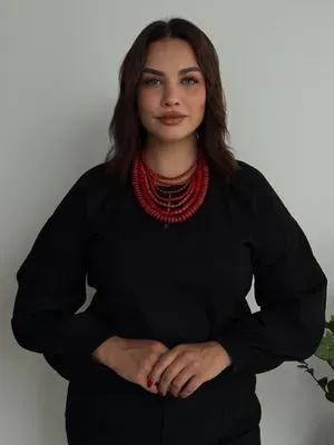 Natural coral necklace