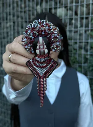 Motanka Brooch "Elegant" — Photo 9