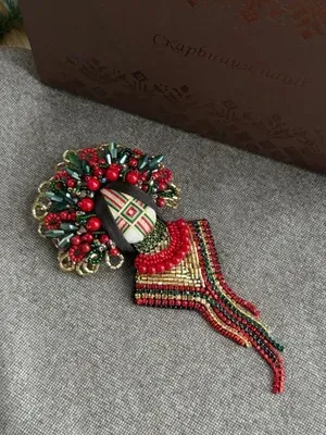 Брошка - мотанка «Святкова» — photo 3