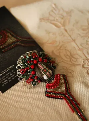 Motanka Brooch "Festive" — Photo 6