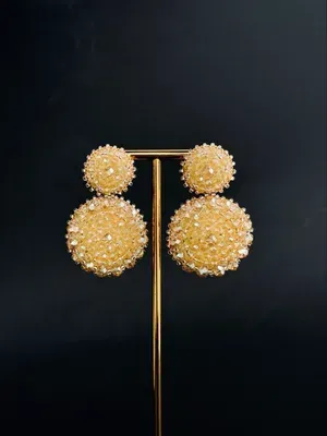 Сережки "Cleopatra", шампань