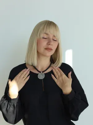 Agate Necklace with Zgarda "Star Sun"