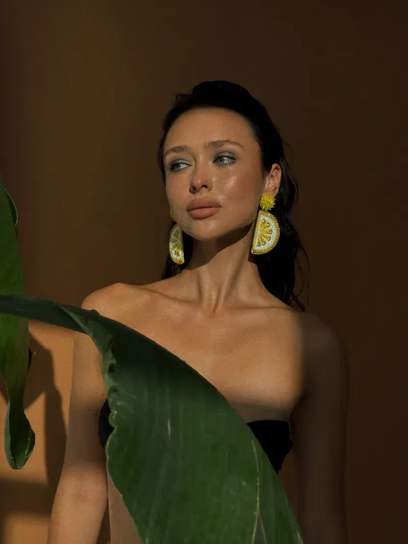Сережки "Lemon" — Сережки