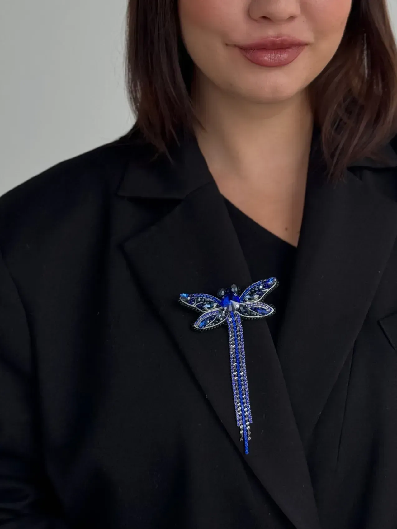 Broche "Libellule", bleue