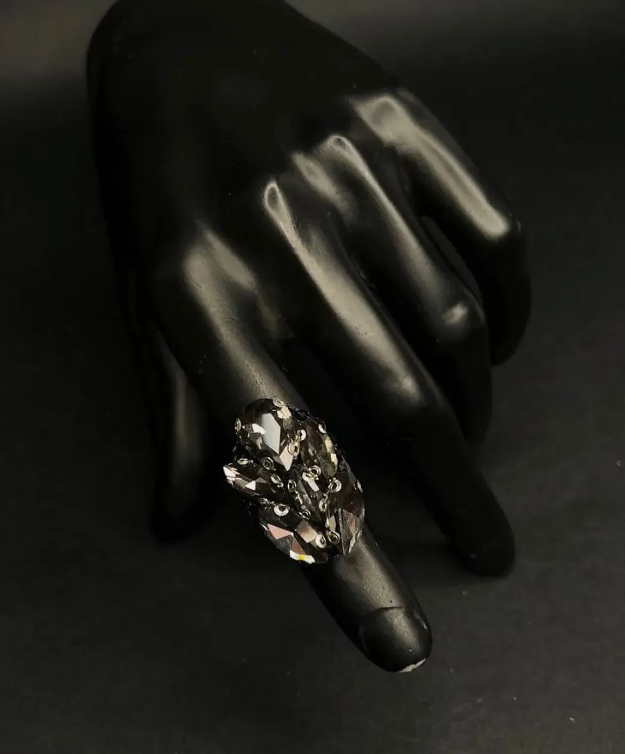 Bague "Angelina", graphite