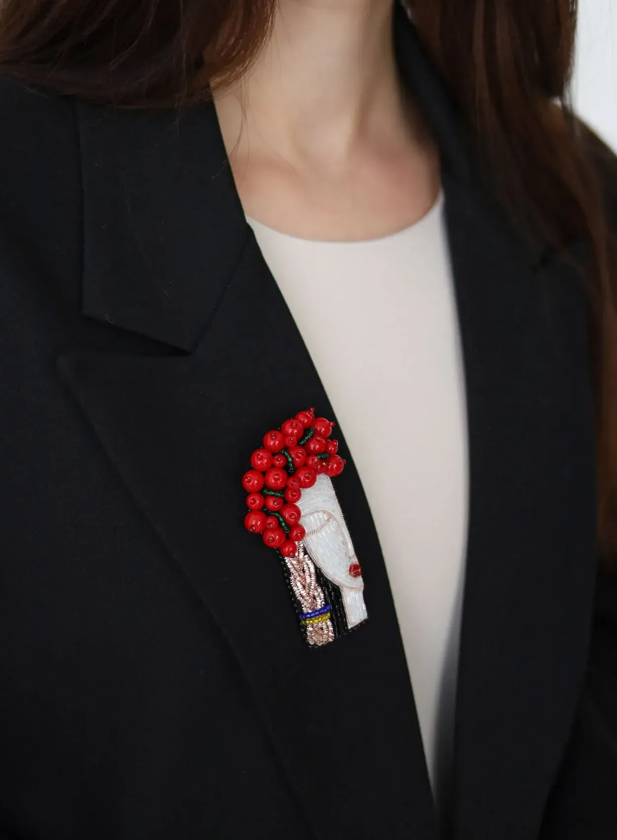 Broche "Portrait d'une Ukrainienne"