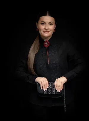 Chemise en lin noire de la collection premium «Oberih»