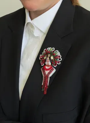 Motanka Brooch "Bereginya" — Photo 6