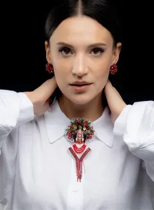 Motanka Brooch "Bereginya" — Photo 5