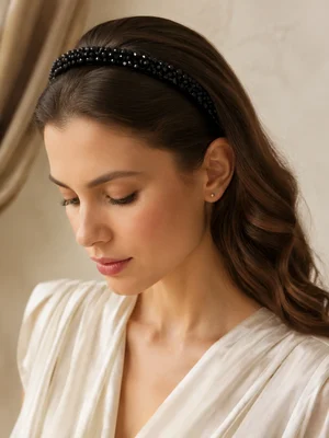 Обруч "Elena", чорний — photo 1