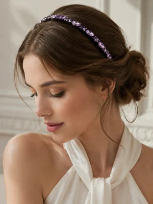 Обруч "Charlotte", лавандовий — photo 1